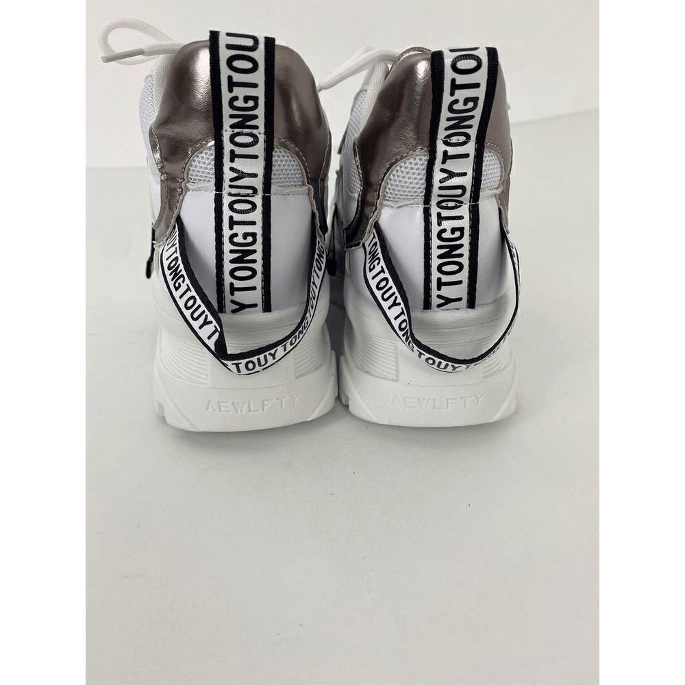 AEWLFTY NWOB Sneakers White Athletic Shoes Mod Contemporary Street Shoes - Size - Picture 8 of 10